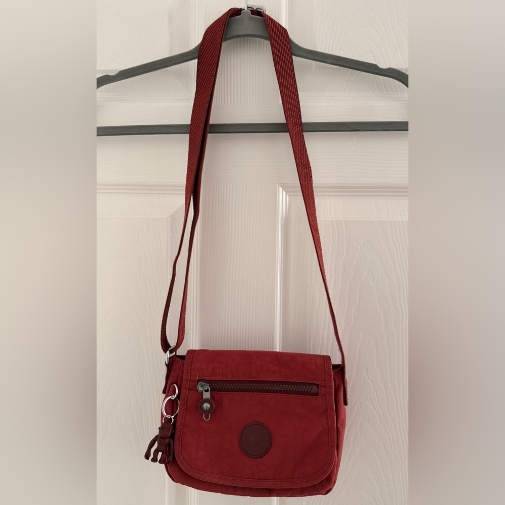 Kipling Sabian Burgundy Mini Crossbody Should Bag